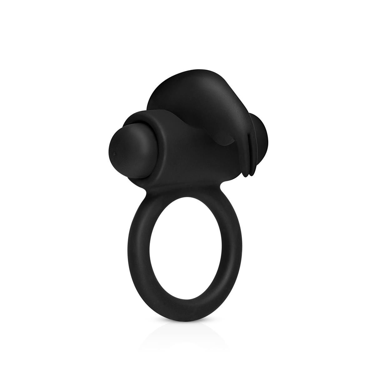 Эрекционное кольцо EasyToys Bunny Vibe Ring, 7.4 см (черный)