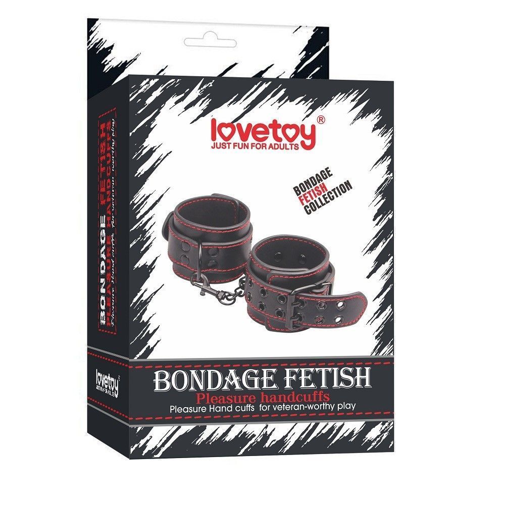 Наручники Bondage Fetish Pleasure Handcuffs (черный)