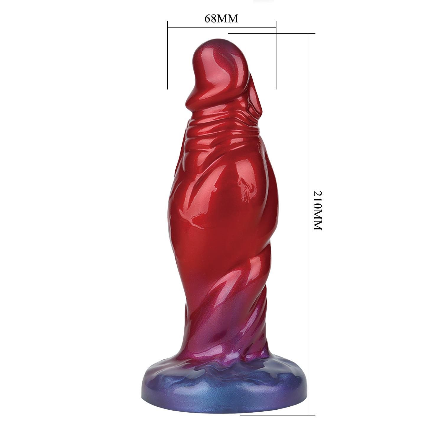 Фаллоимитатор Power Monsters Shadow Behemoth, 22 см (красный)