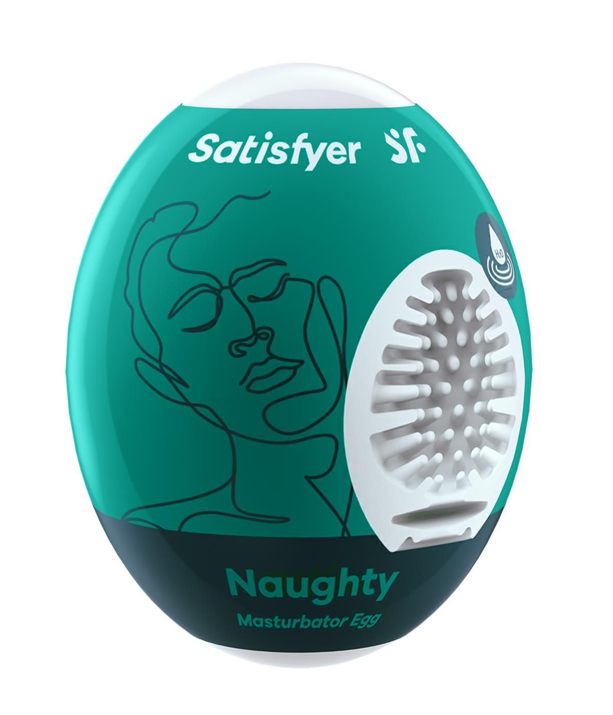 Мастурбатор яйцо Satisfyer Egg Single Naughty (белый)