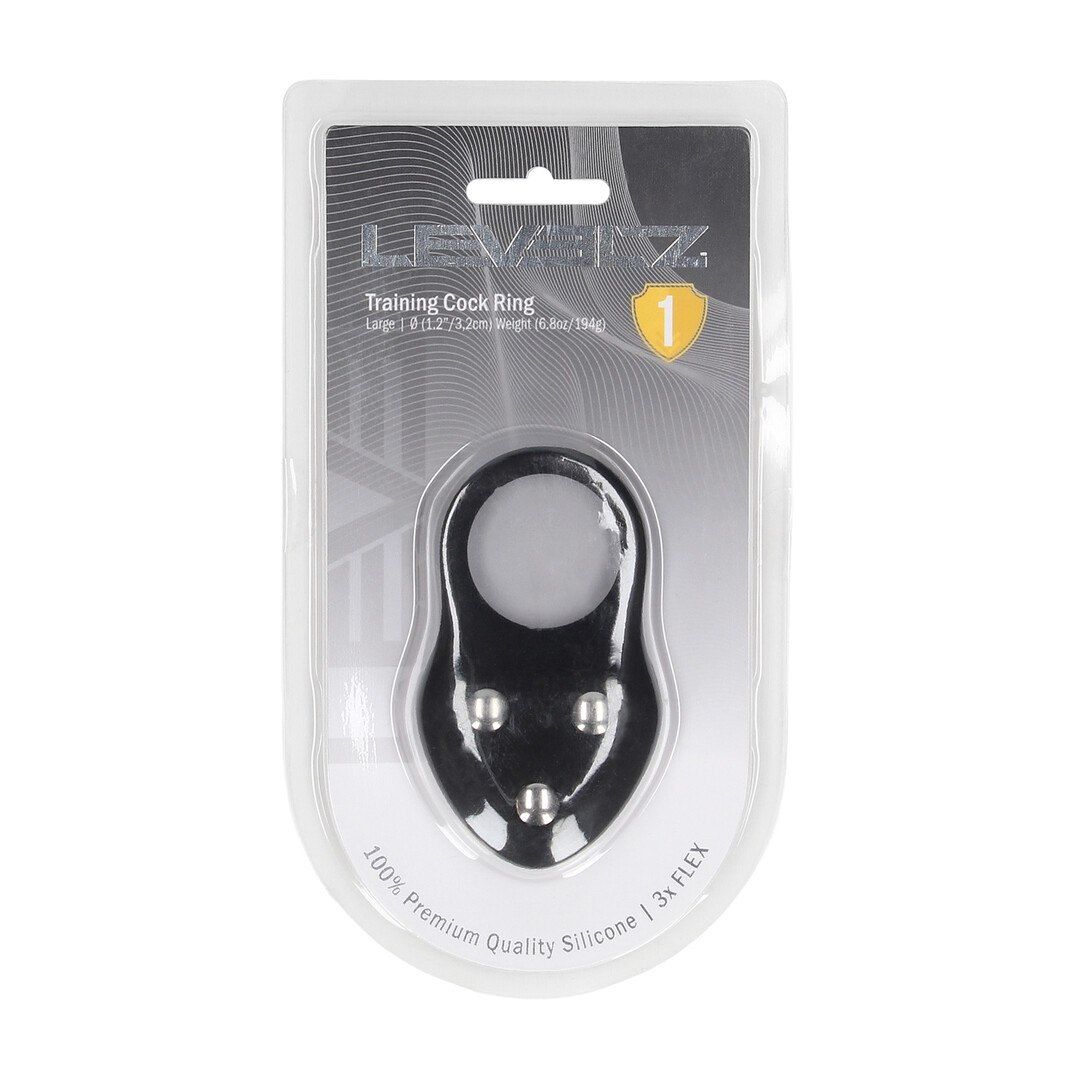 Эрекционное кольцо Levelz Training Cockring L, 8.9 см (черный)