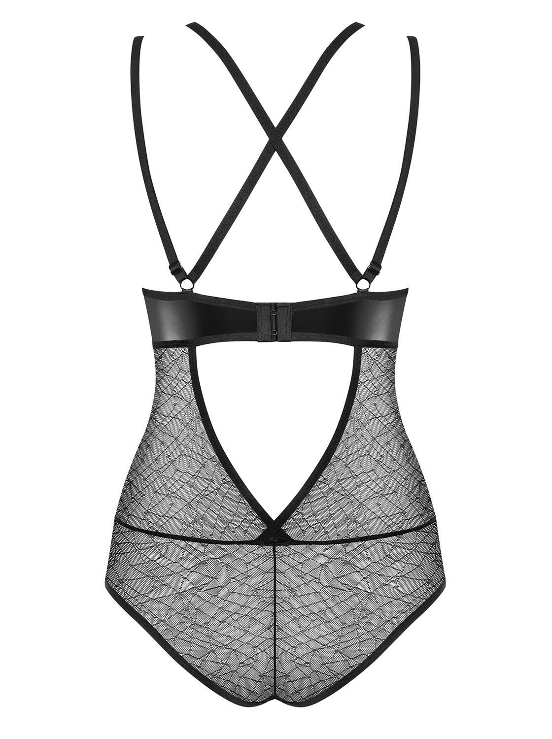 Боди Obsessive 859-TED-1, S/M (черный)
