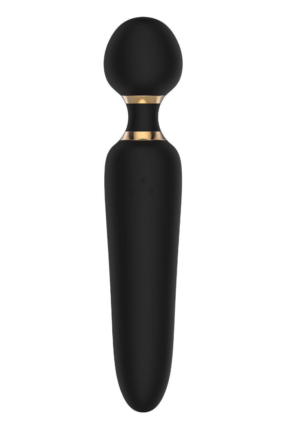 Вибромассажер Dreamtoys Elite Dual Wand Vibe, 23 см (черный)