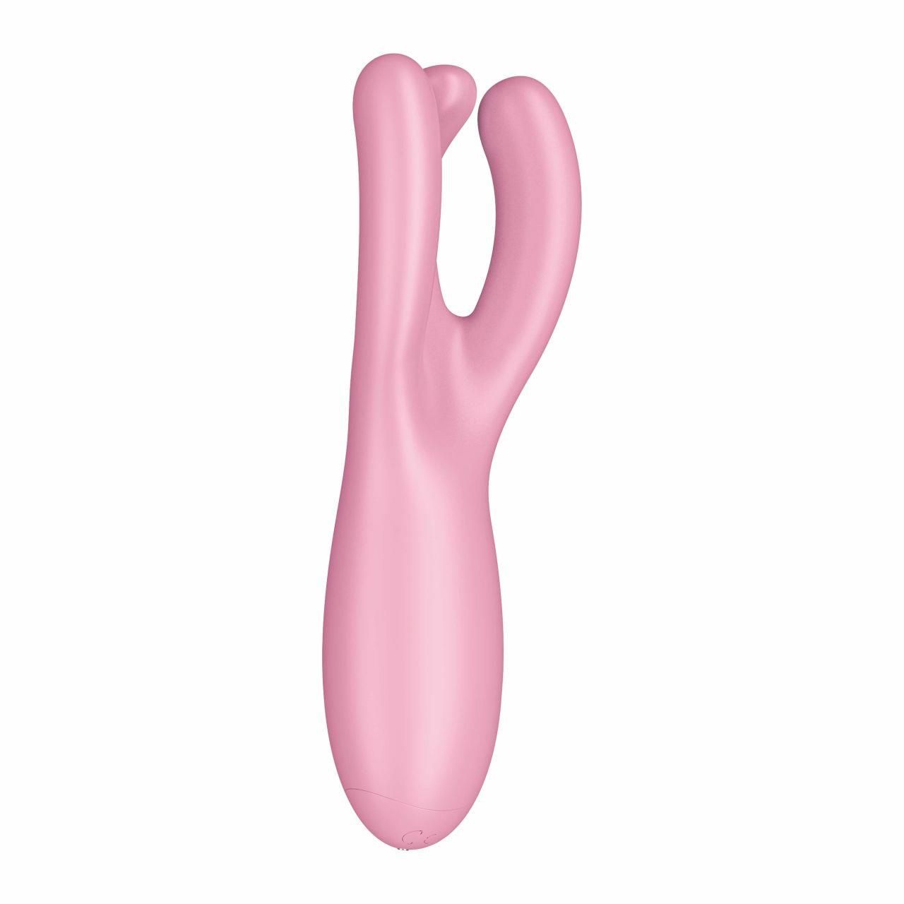 Вибратор для клитора Satisfyer Threesome 4, 14 см (розовый)