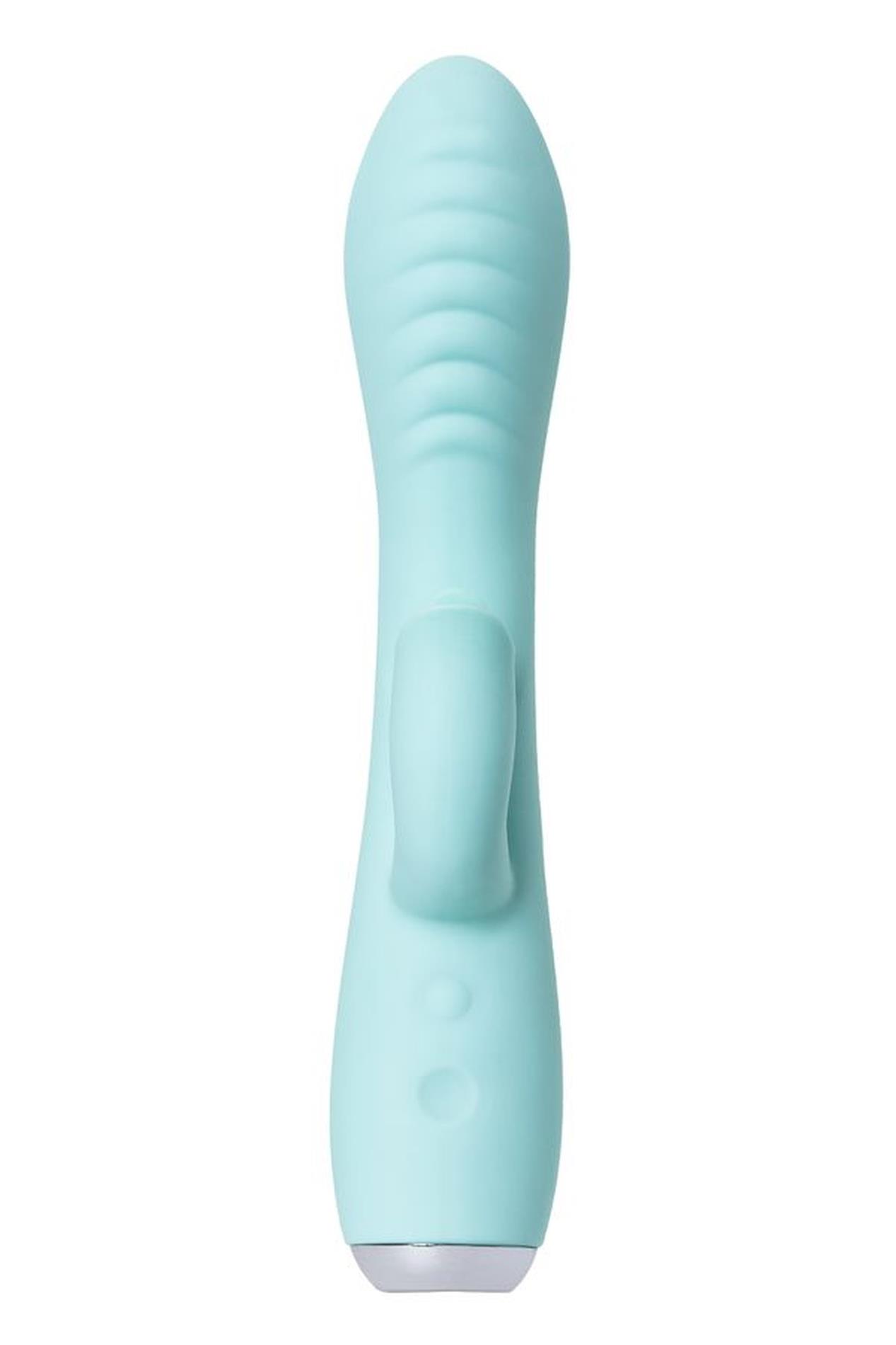 Toyfa Milo Licking Rabbit Vibrator - Wibrator królik, Niebieski, 20 cm