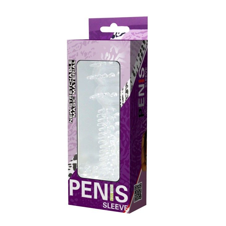 Насадка на пенис Baile Penis Sleeve, 12,8 см (прозрачный)