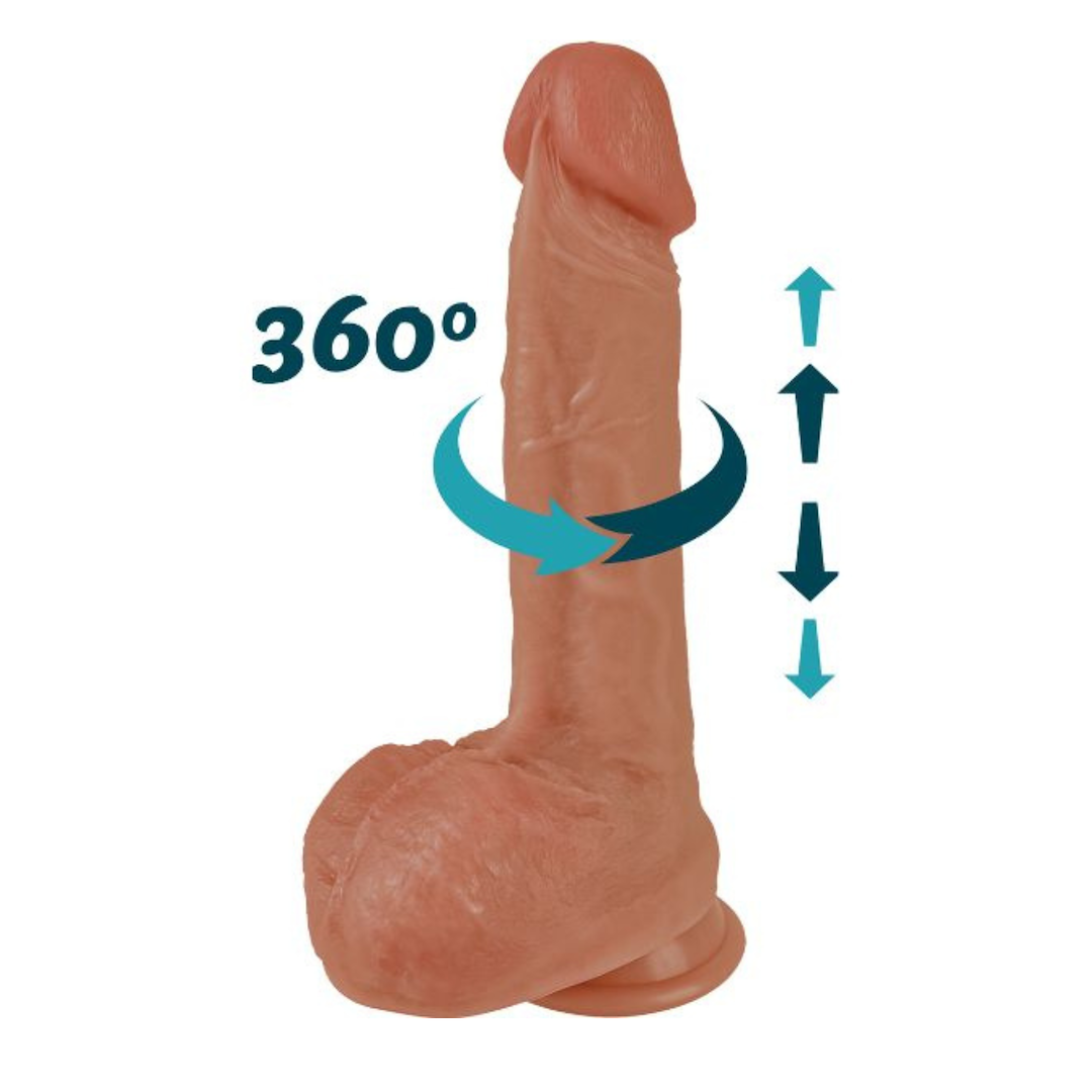 Dildo Erospace Natural Play D6, 22 cm (kolor cielisty)