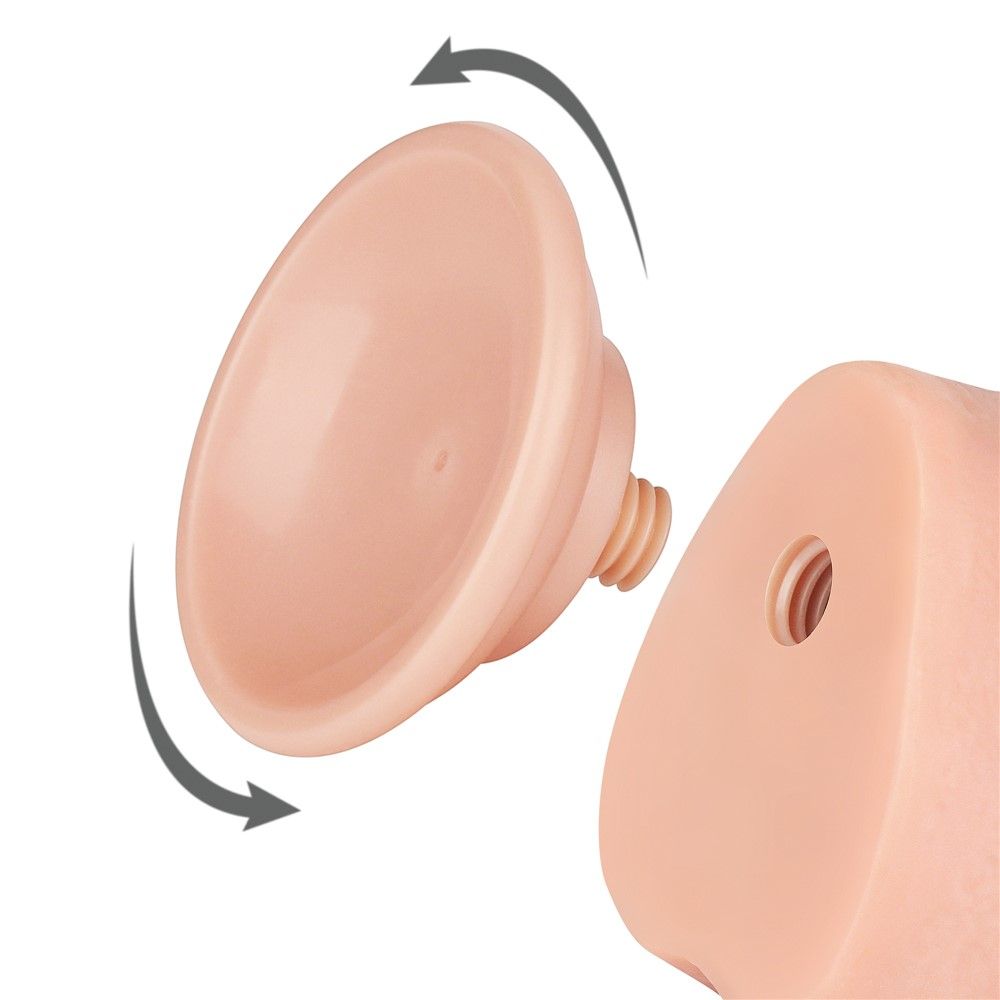 Фаллоимитатор Sliding-Skin Dual Layer Dong 9.5'', 24 см (телесный)