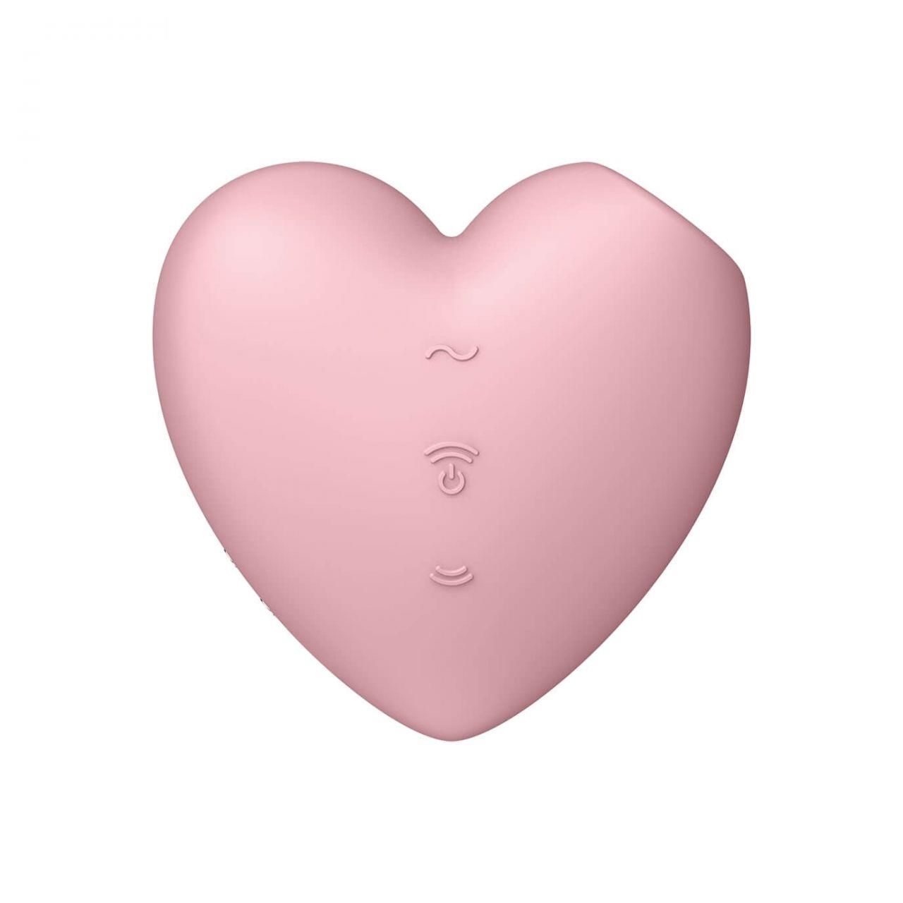 Вакуумный стимулятор клитора с вибрацией Satisfyer Cutie Heart (розовый)