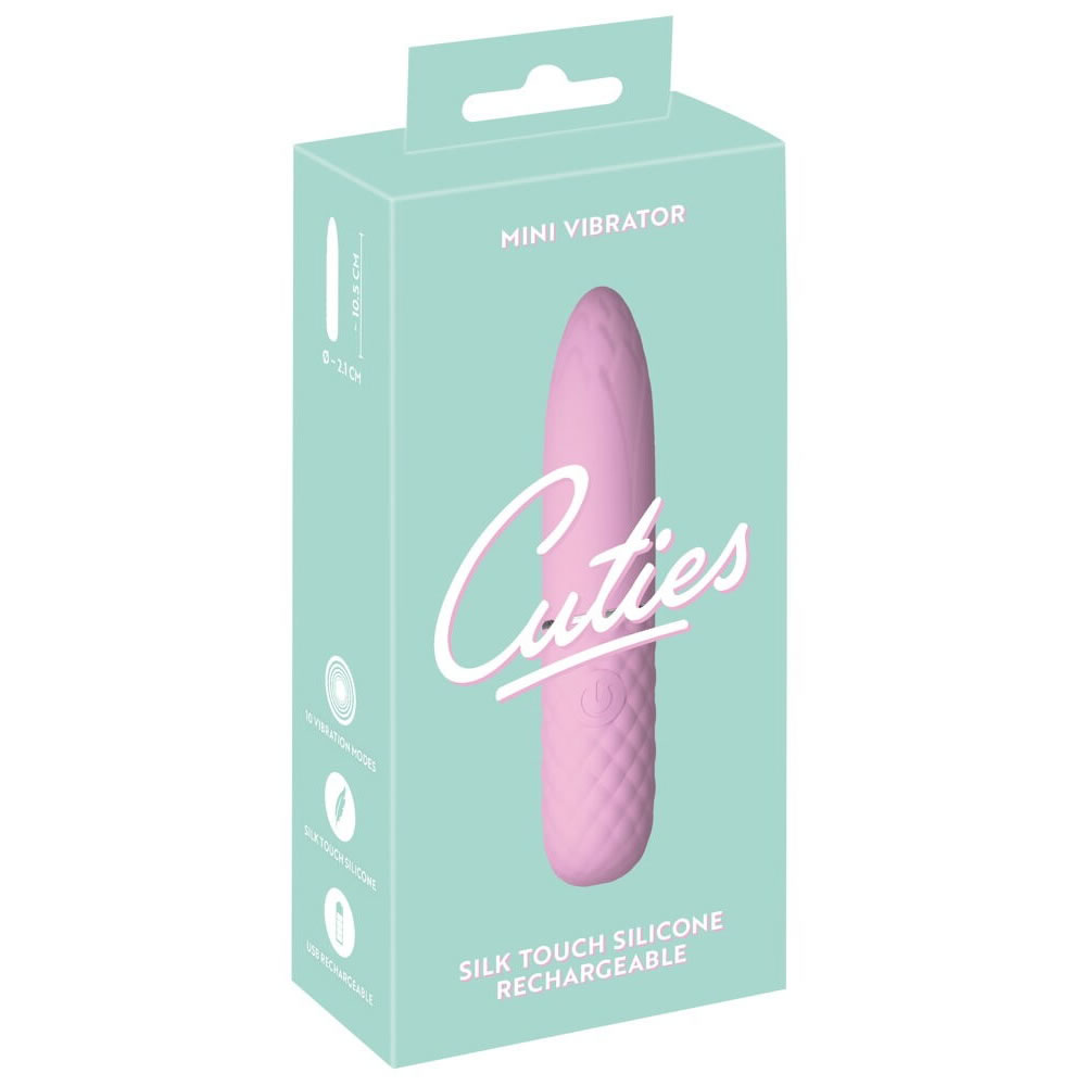 Вибратор Cuties Mini, 10.5 см (розовый)