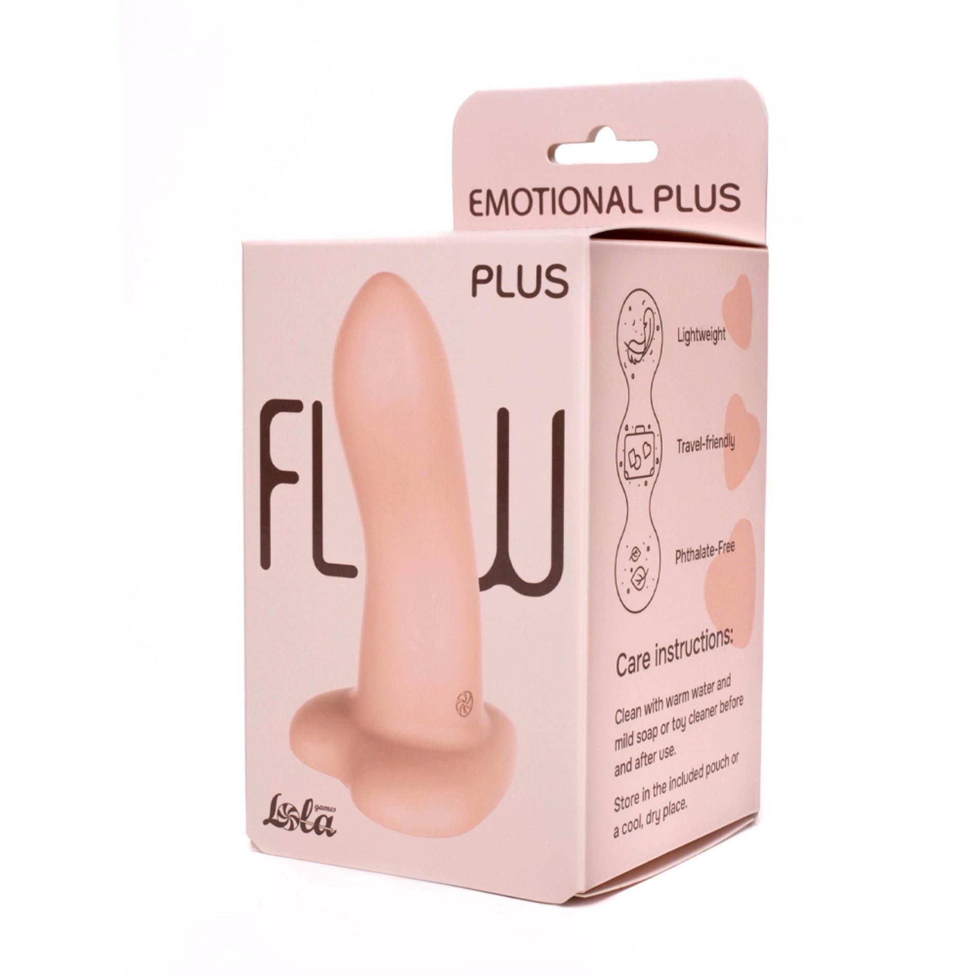 Фаллоимитатор Lola Games Flow Emotional Plus, 13 см (телесный)