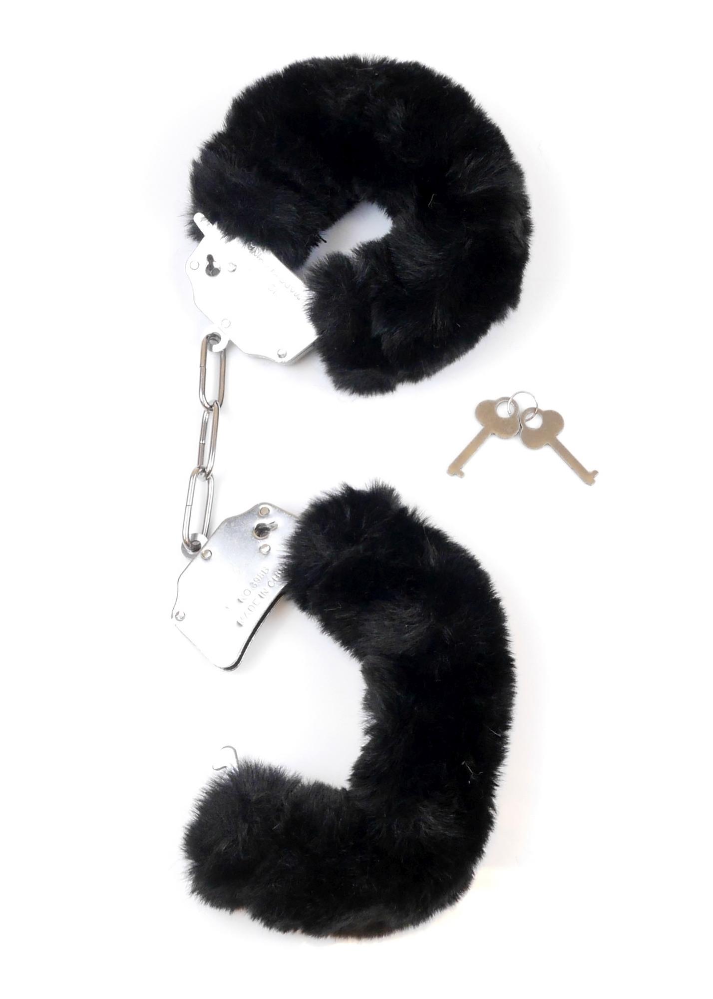 Наручники Fetish B - Series Furry Cuffs (черный)