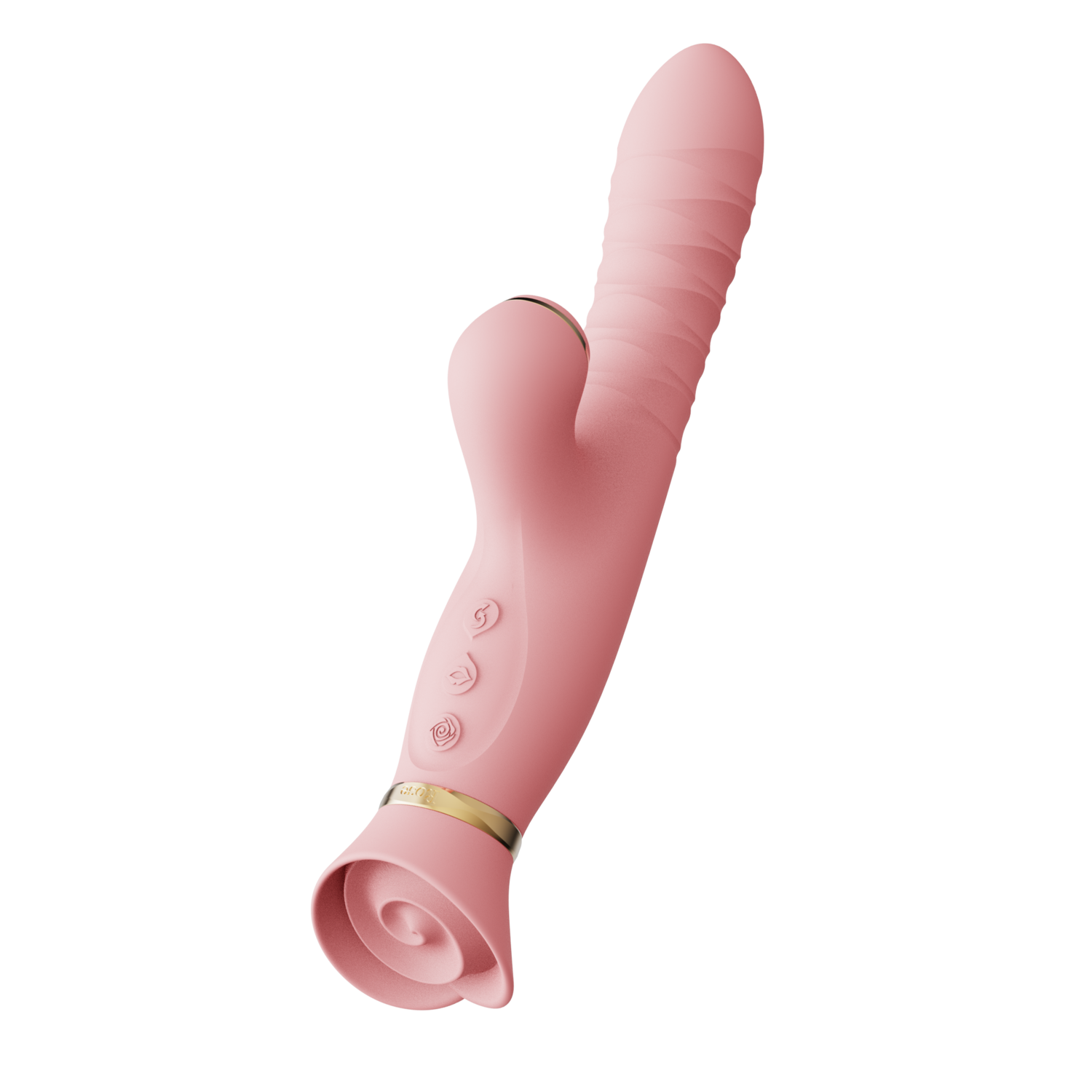 Вибратор-кролик Zalo Rose Rabbit Thruster, 25 см (светло-розовый)