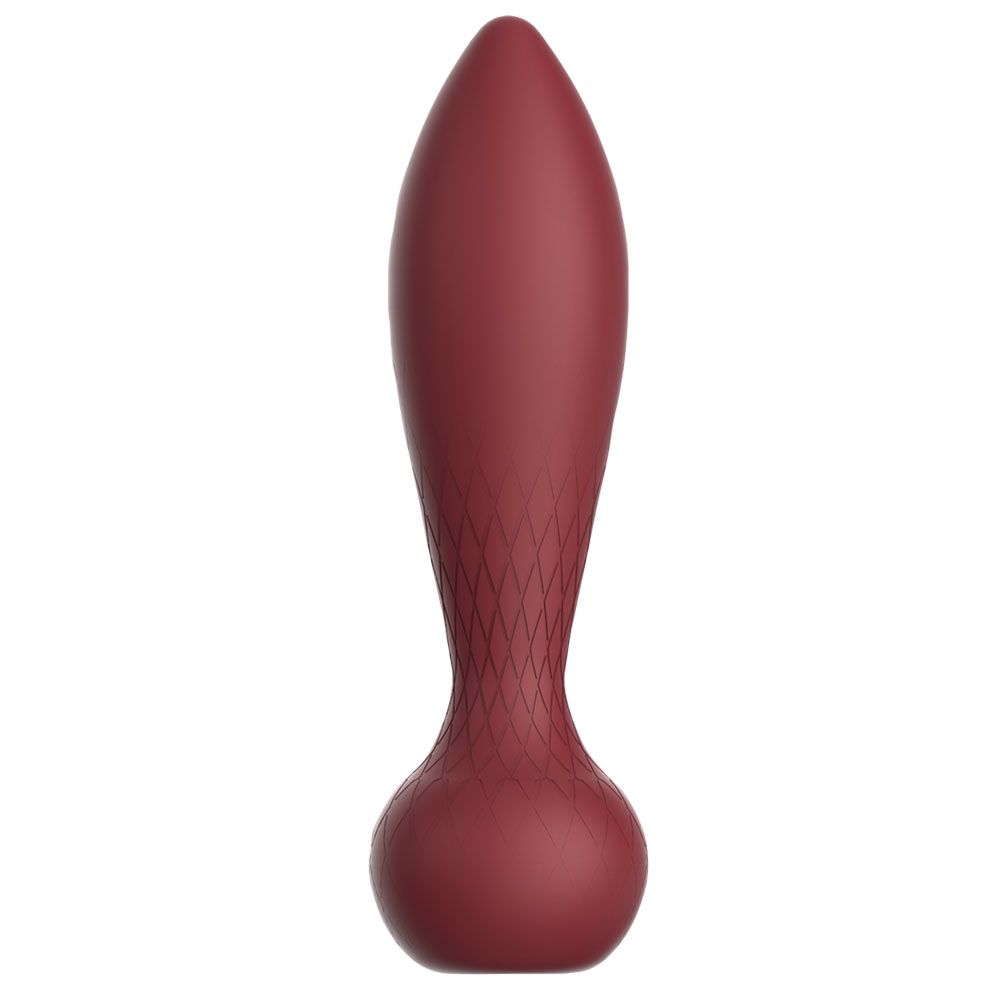 Анальна пробка Dream Toys Romance Romy, 13,8 см (бордовий)