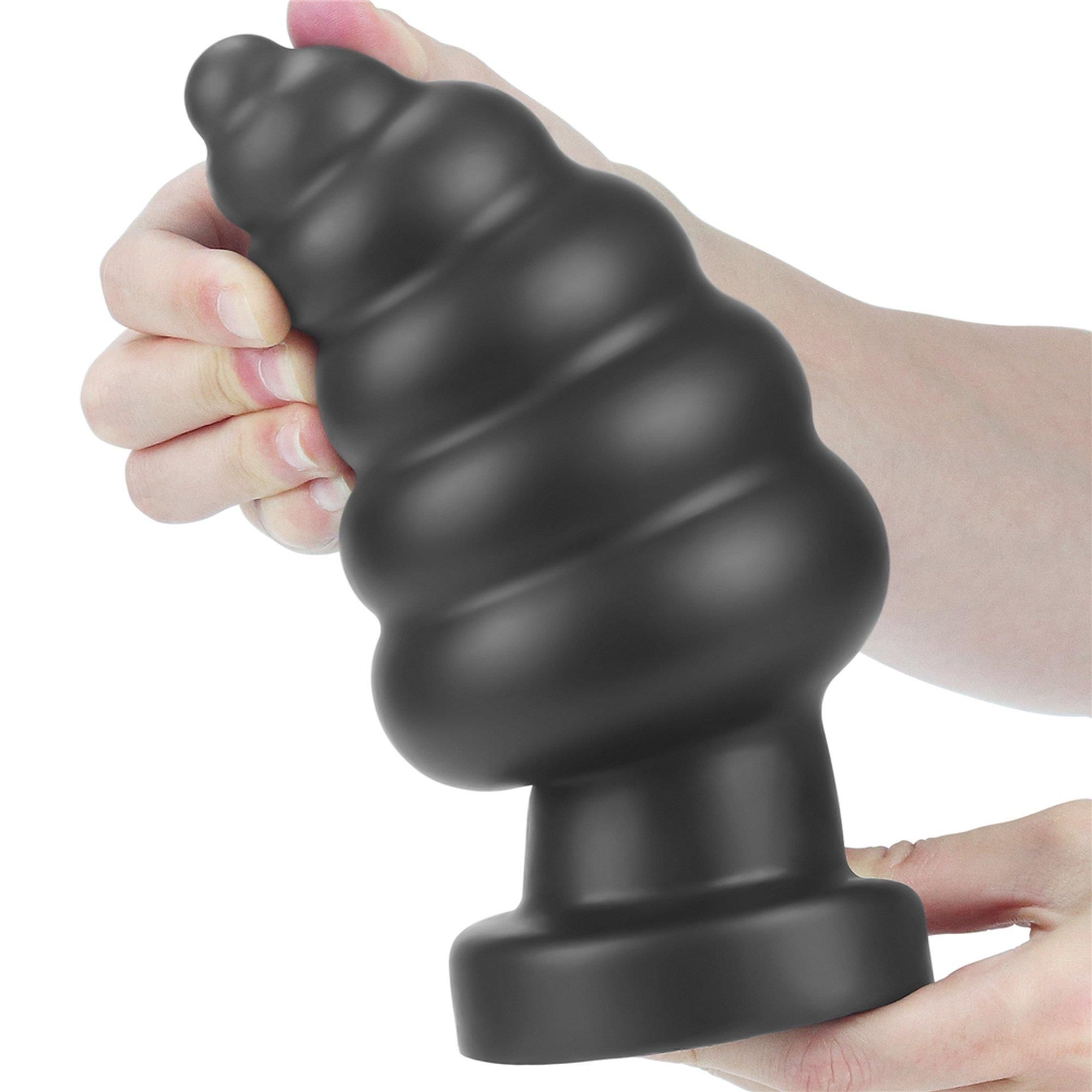 Анальна пробка King Sized Vibrating Anal Cracker 7, 18 см (чорний)