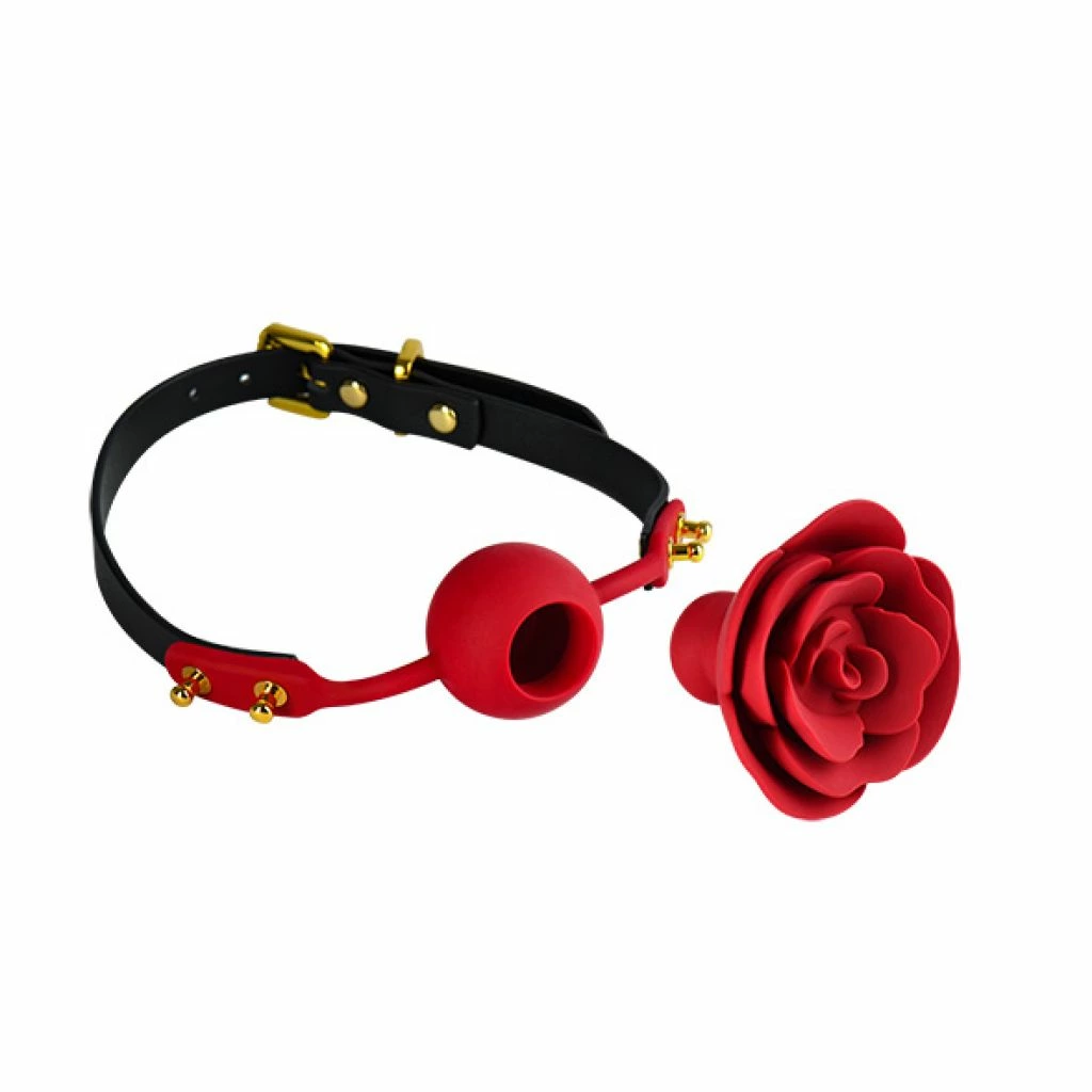 Кляп Zalo & Upko Doll Rose Ball Gag, 54 см (красный)