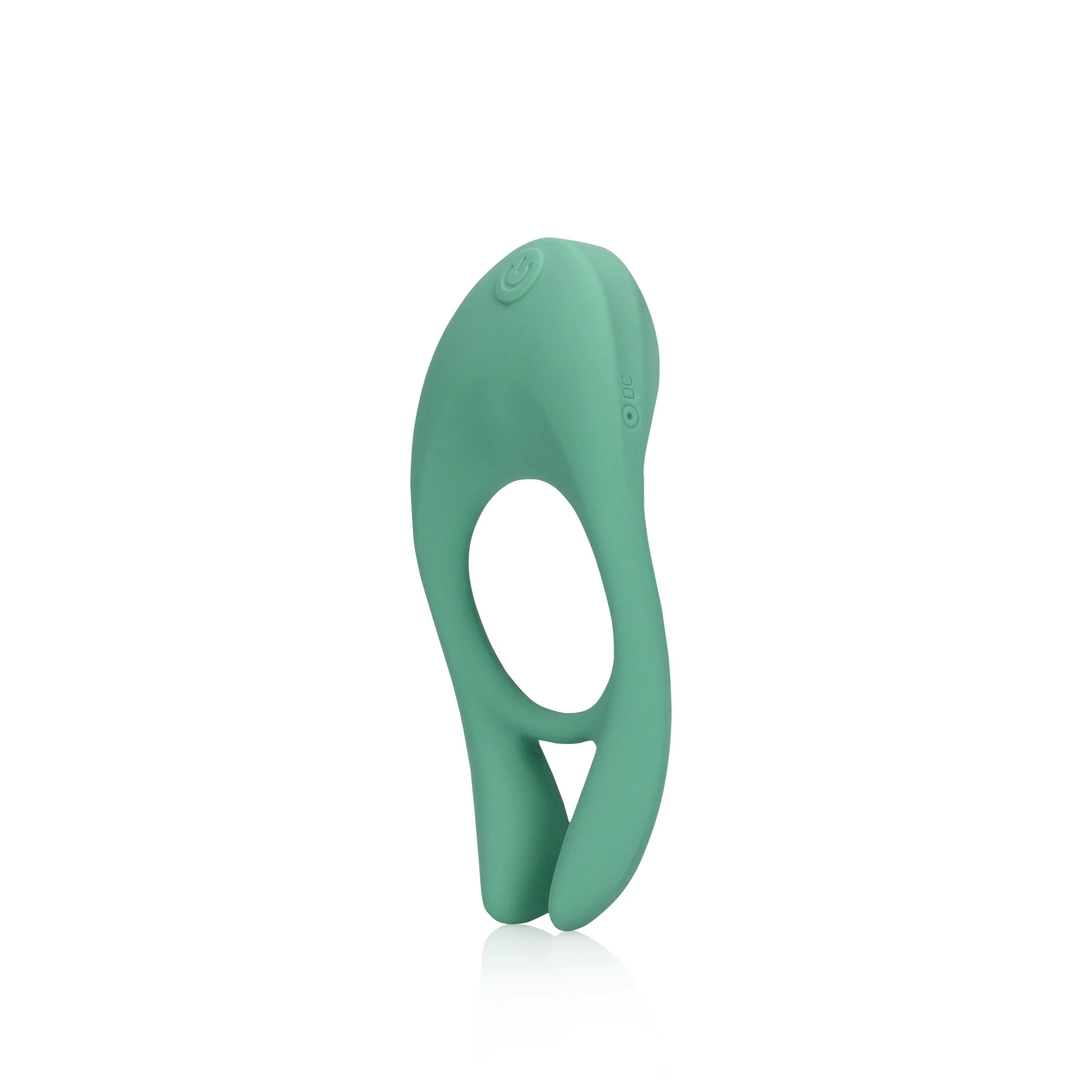 Эрекционное кольцо Loveline Pointed Cock Ring, 10.7 см (зеленый)