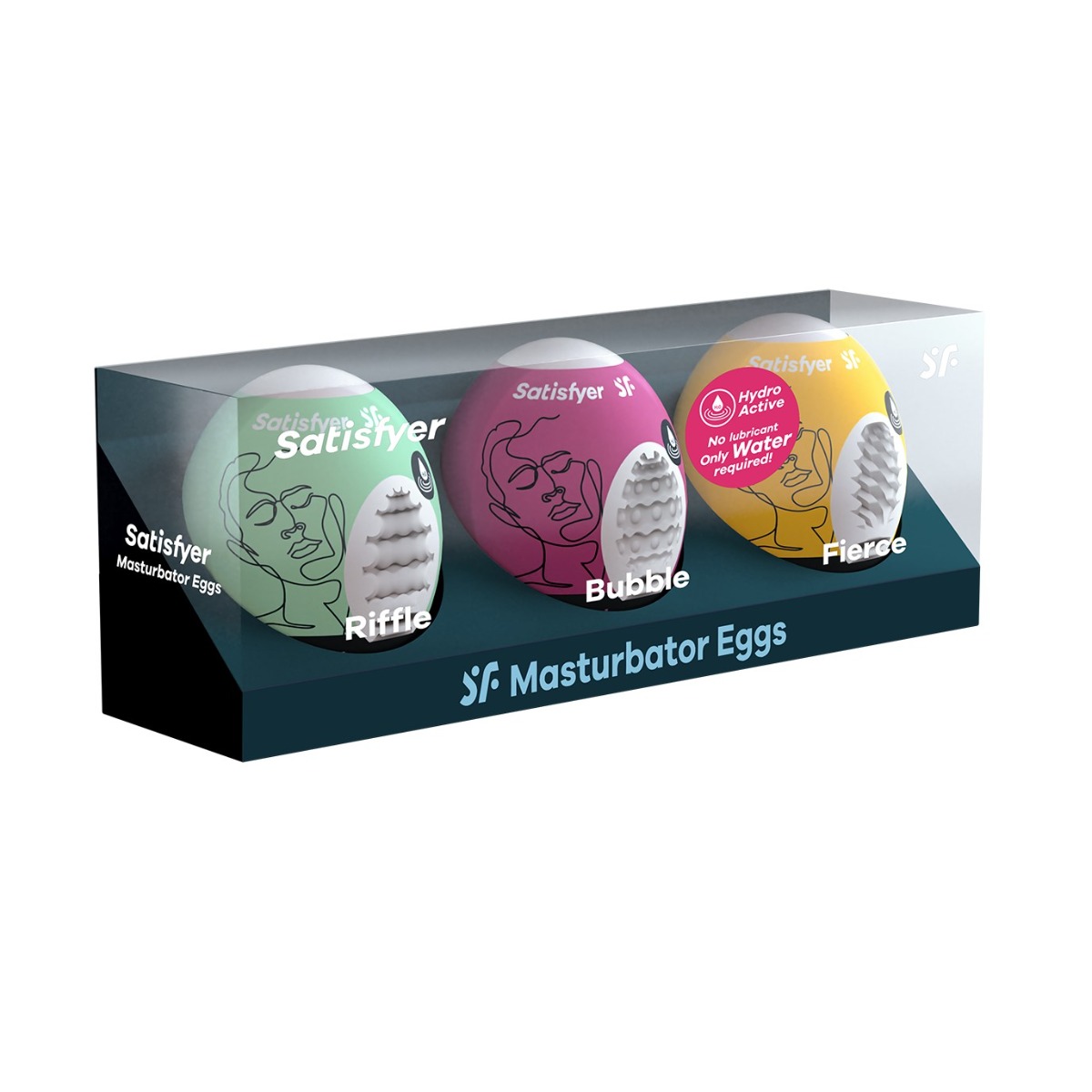 Набор мастурбаторов Satisfyer Masturbator Egg Set, 3 шт (белый)