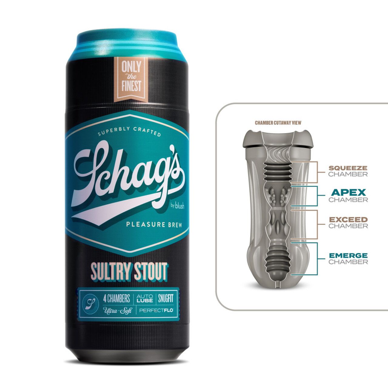 Мастурбатор Schag's Sultry Stout (прозрачный)