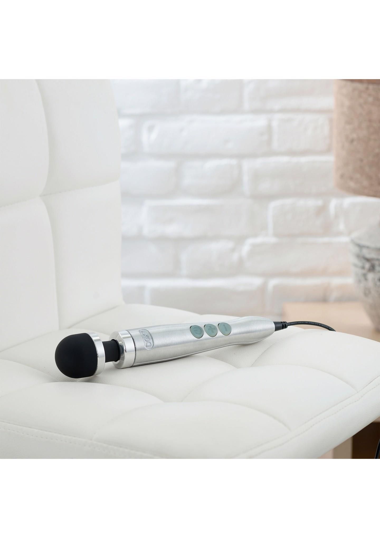 Вибромассажер Doxy Number 3, 28 см (серебристый)