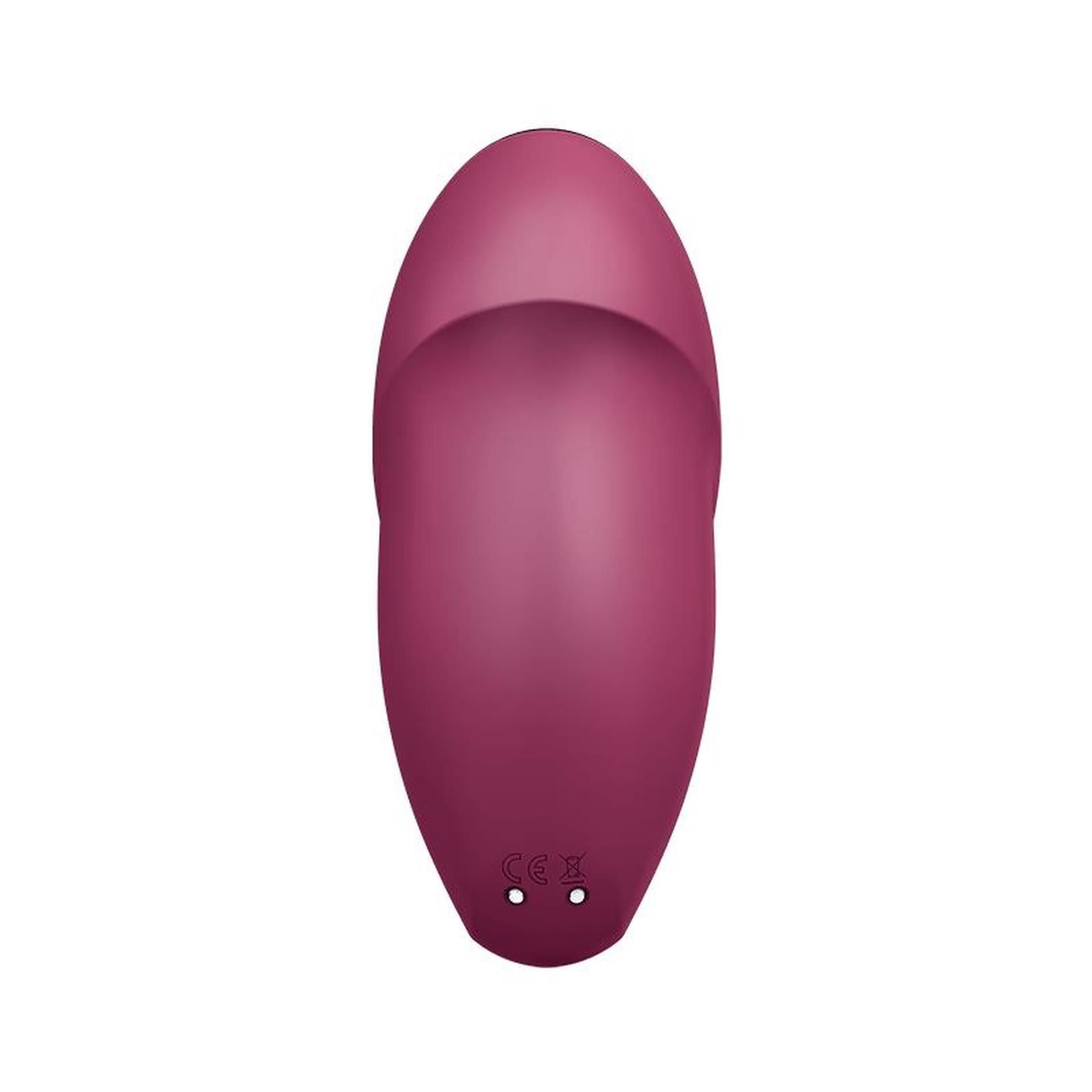 Вибратор для клитора Satisfyer Tap & Climax 1, 11 см (бордовый)
