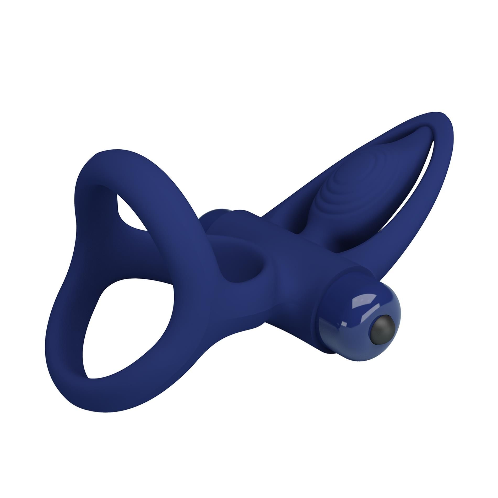 Виброкольцо Pretty Love Vibration Cock Ring (синий)