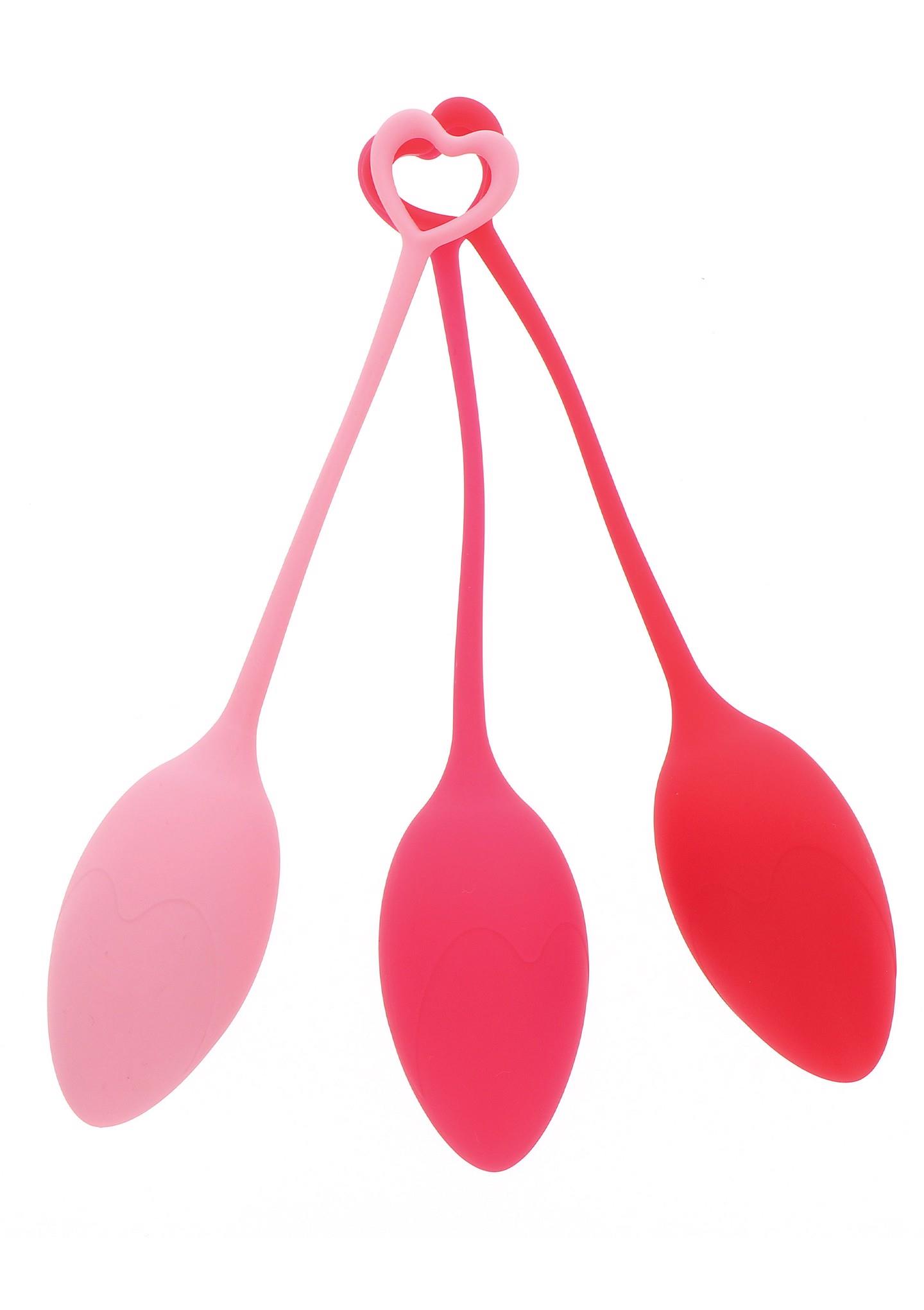 Вагінальні кульки Mae B Pelvic Floor Exercise Trainer, 3.2 см (рожевий)