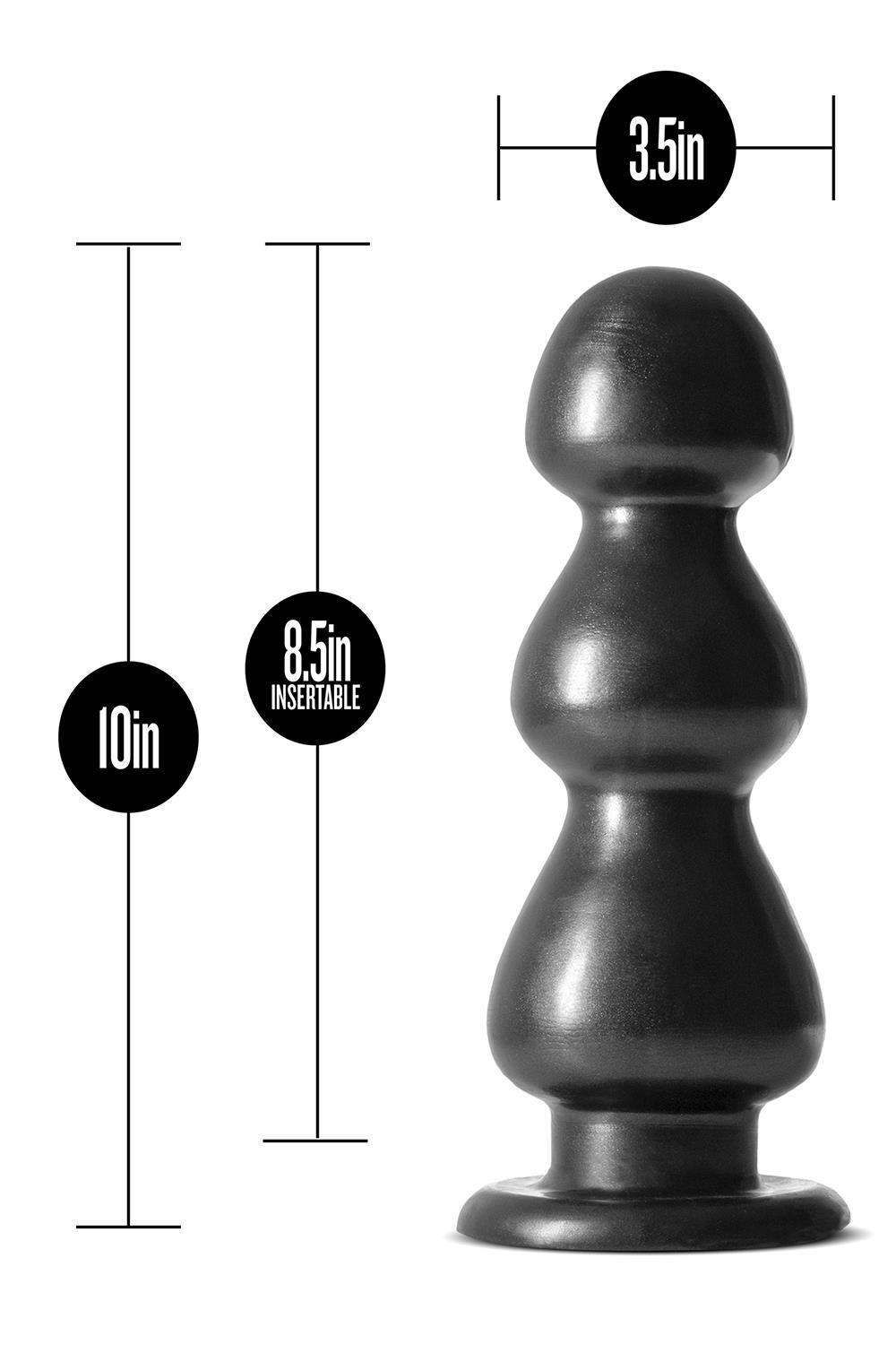 Korek analny Jet Fierce, 25,4 cm (czarny)