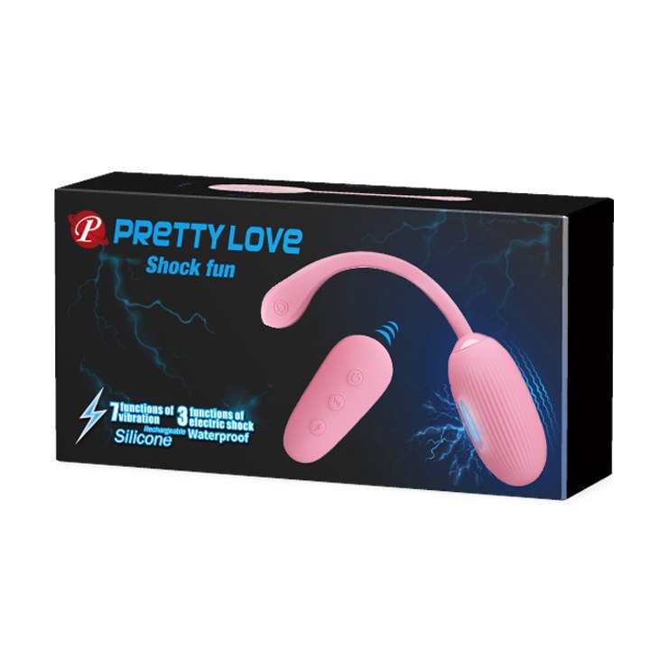 Виброяйцо Pretty Love Shock Fun, 19 см (розовый)