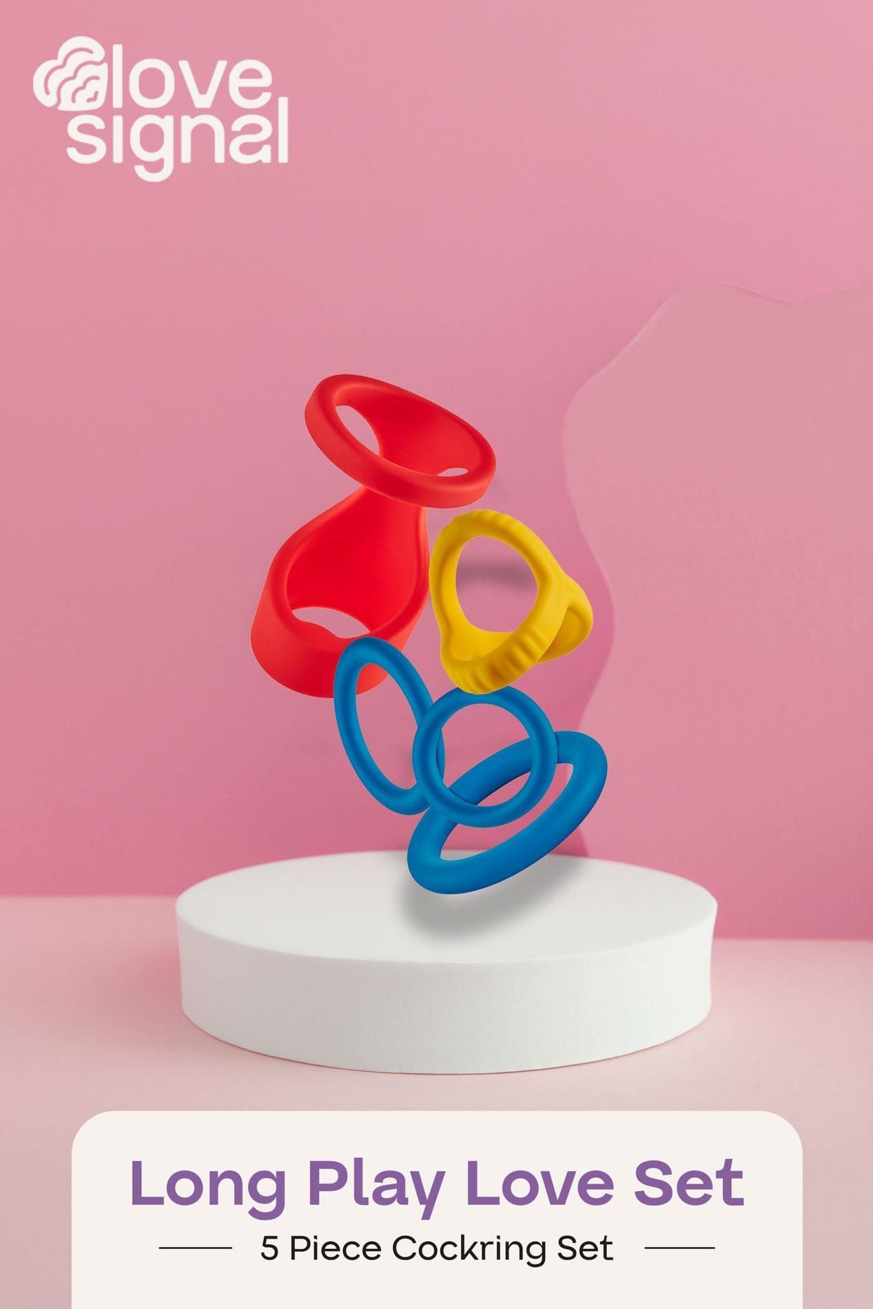Набор эрекционных колец Dream Toys Long Play Love (мульти)