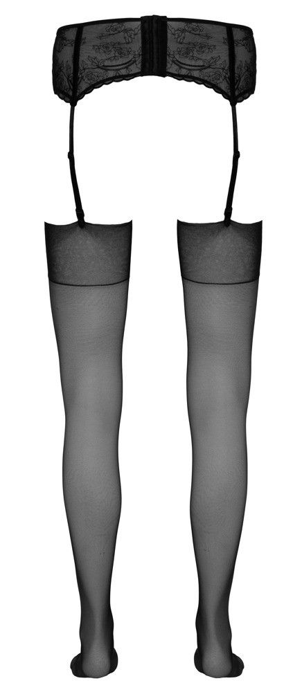Чулки Cottelli Legwear Elizabeth 1, 20 ден (черный)