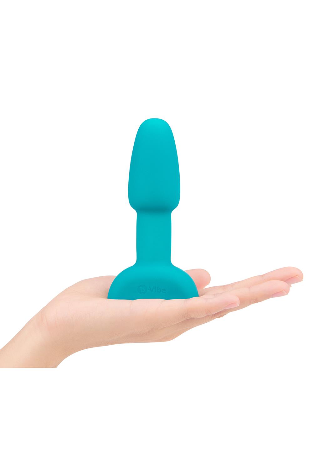 Korek analny B-Vibe Rimming Plug Petite, 12.4 cm (turkusowy)