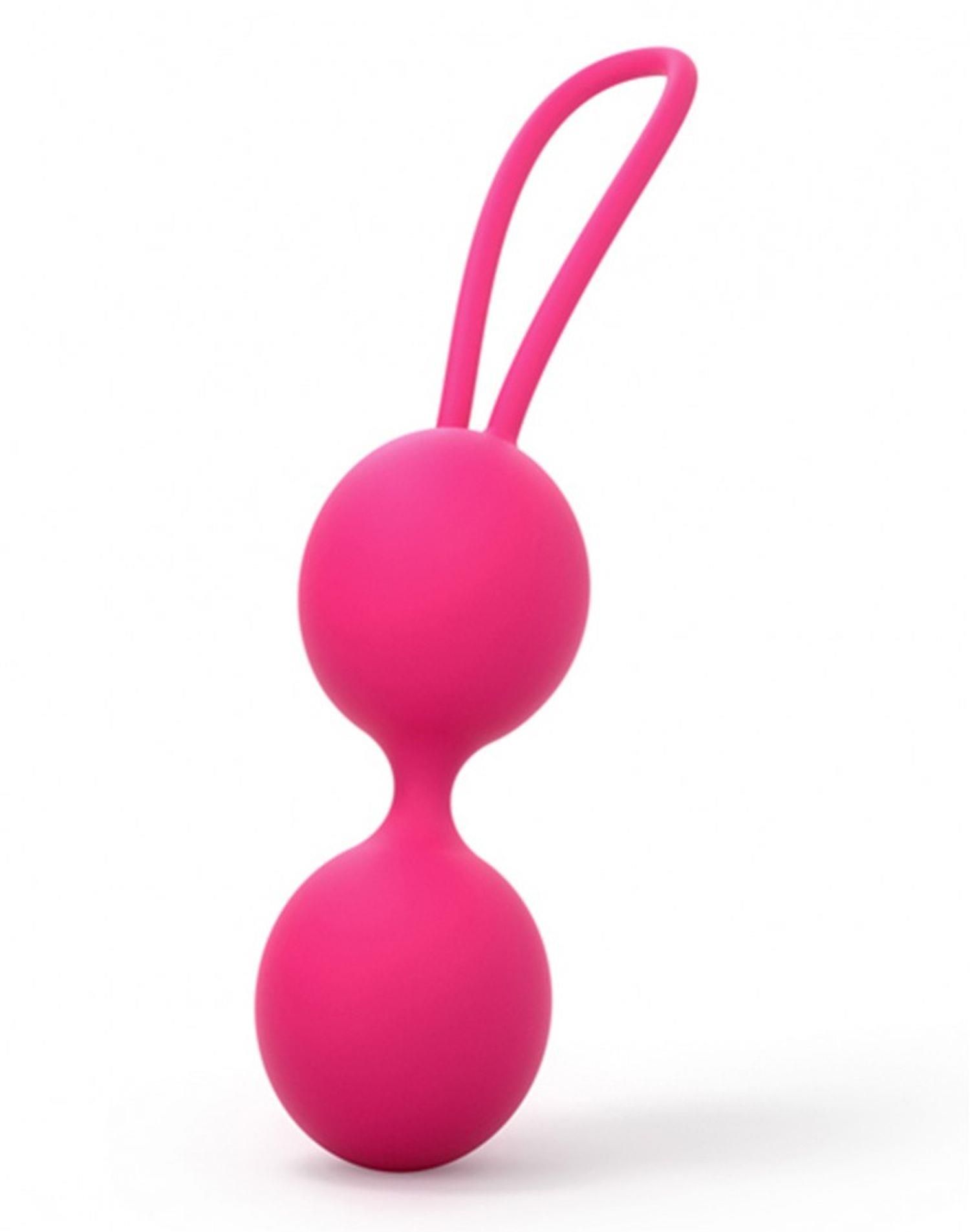 Вагинальные шарики Dorcel Dual Balls, 15.6 см (розовый)