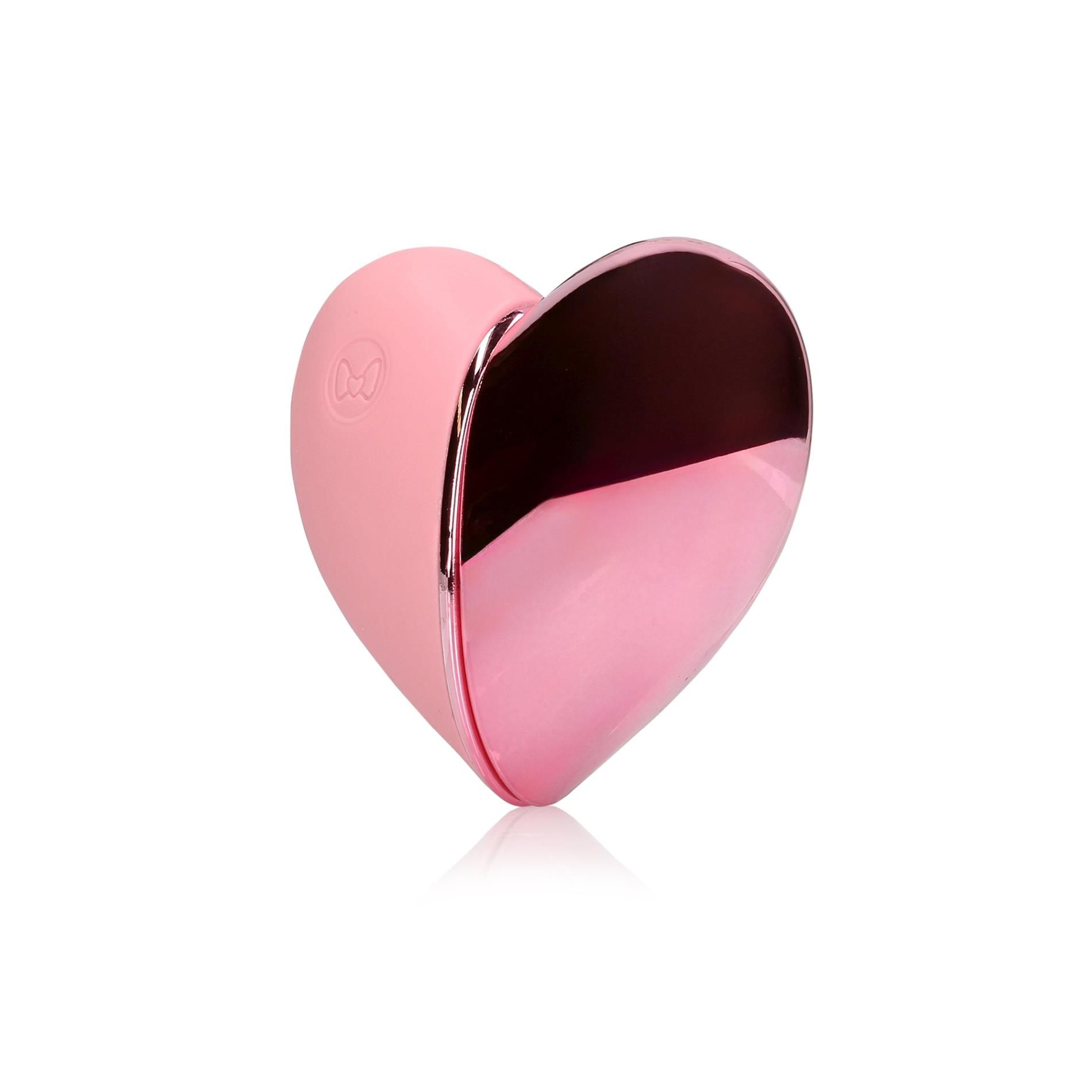 Вибратор для клитора Loveline Tapping Heart (розовый)
