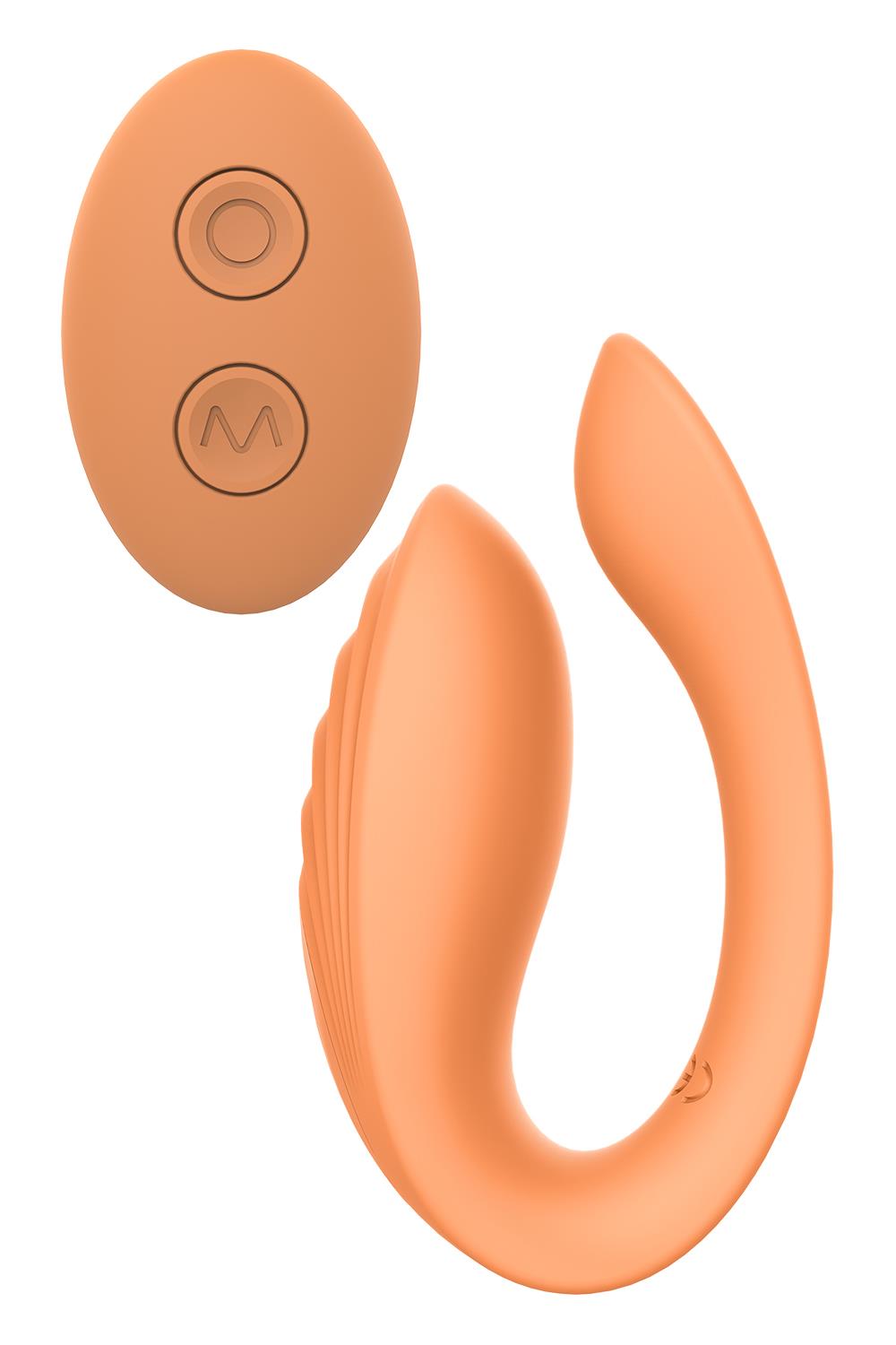 Вибратор Glam Couples Vibrator, 8.5 см (оранжевый)