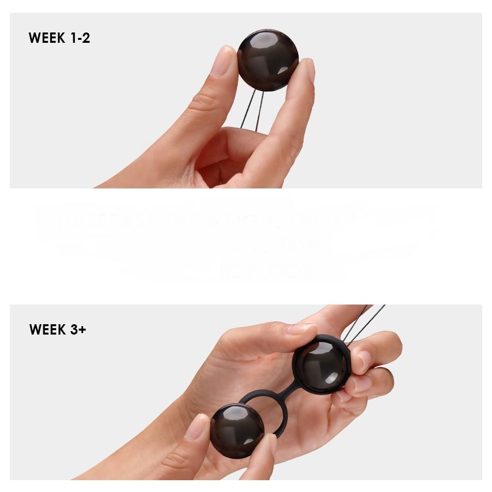 Вагинальные шарики Lelo Luna Beads Noir, 2,9 см (черный)