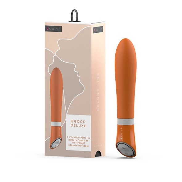 Вибратор B Swish Bgood Deluxe Tangerine, 17.8 см (оранжевый)