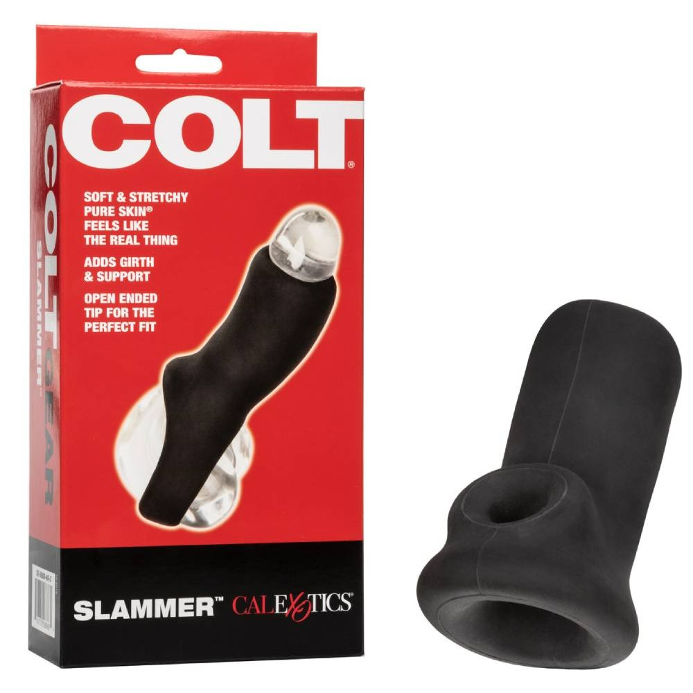 Насадка на пеніс Calexotics Colt Slammer, 10.7 см (чорний)