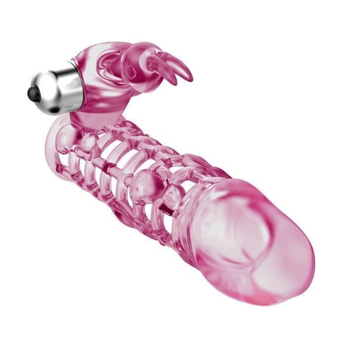 Nasadka na penisa Baile Ultimatelove Sleeve, 13 cm (różowy)