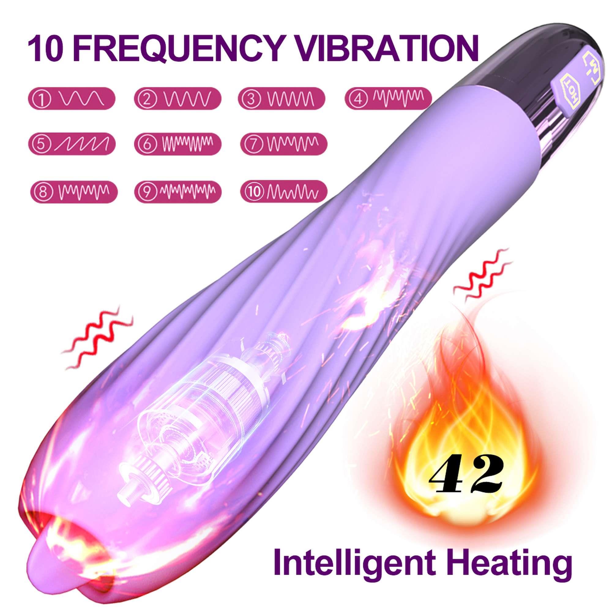 Вибратор B - Series Fox Heating, 18 см (сиреневый)
