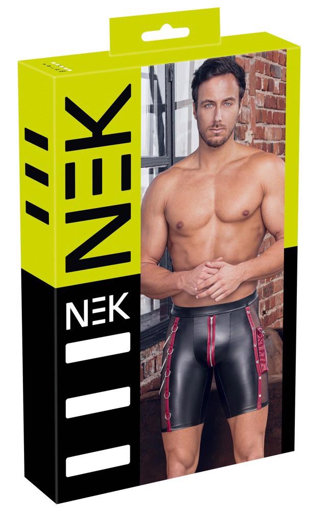 Мужские шорты Nek, XL (черный с красным)