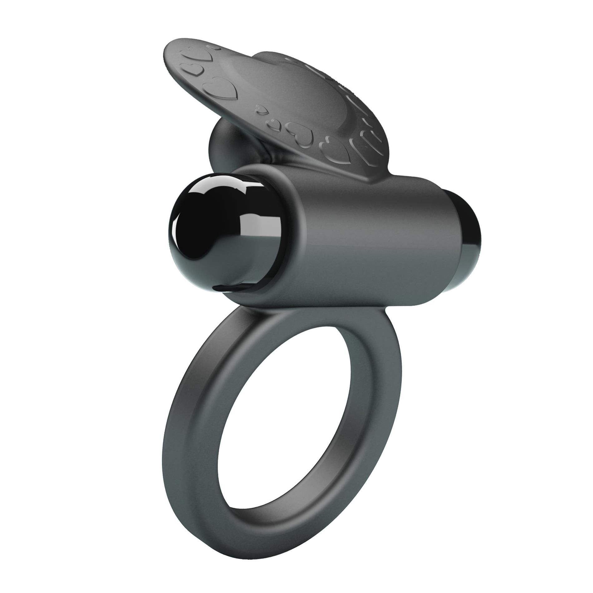 Виброкольцо Pretty Love Vibrant Penis Ring Debonaire, 8,5 см (черный)