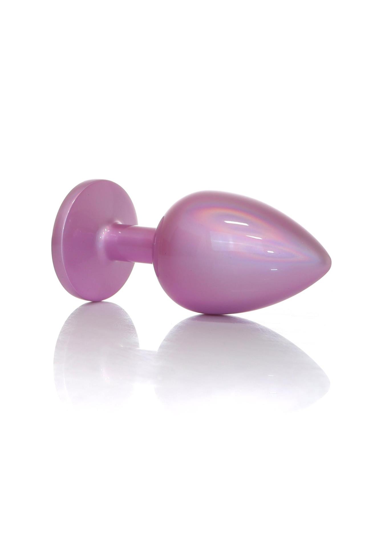 Korek analny B-Series HeavyFun Jewelry Pearl Pink Plug L, 9 cm (przezroczysty)