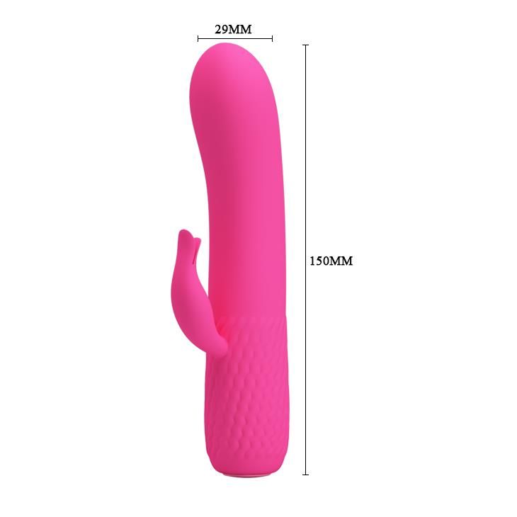 Вибратор-кролик Pretty Love Tim Pink, 15 см (розовый)