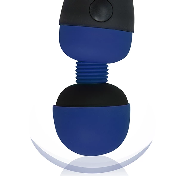 Вибромассажер Palm Power Recharge Massage Wand, 18.8 см (синий)