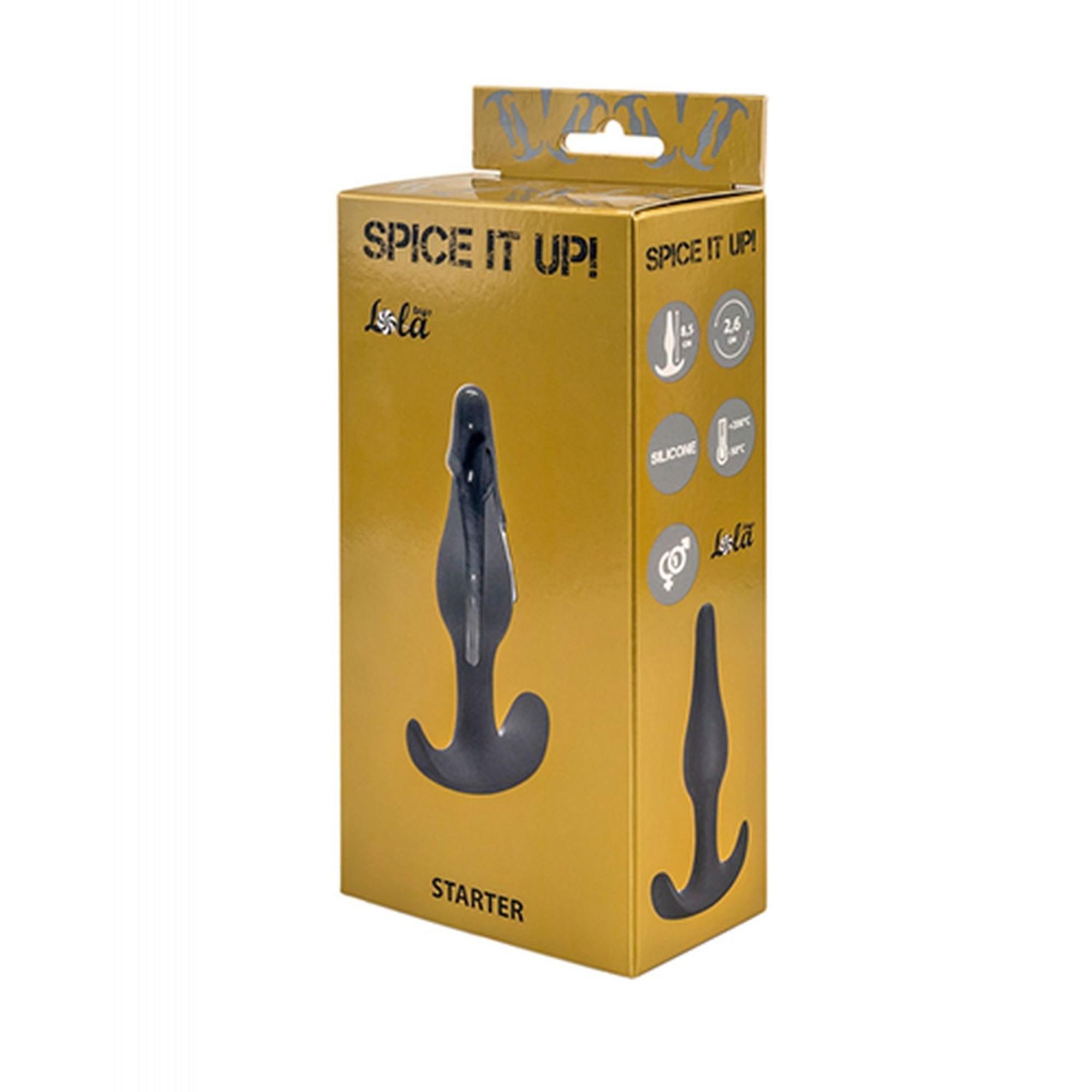 Korek analny Lola Toys Spice it up Starter, 8.5 cm (szary)