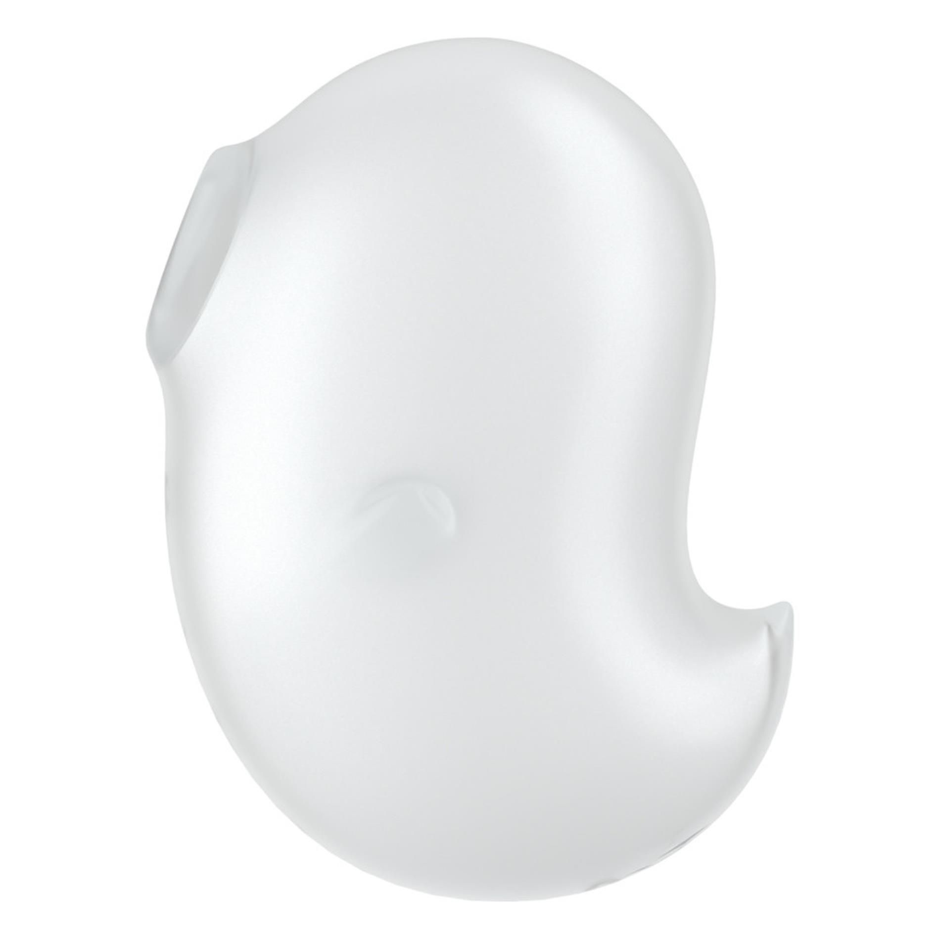 Вакуумный стимулятор клитора с вибрацией Satisfyer Cutie Ghost (белый)