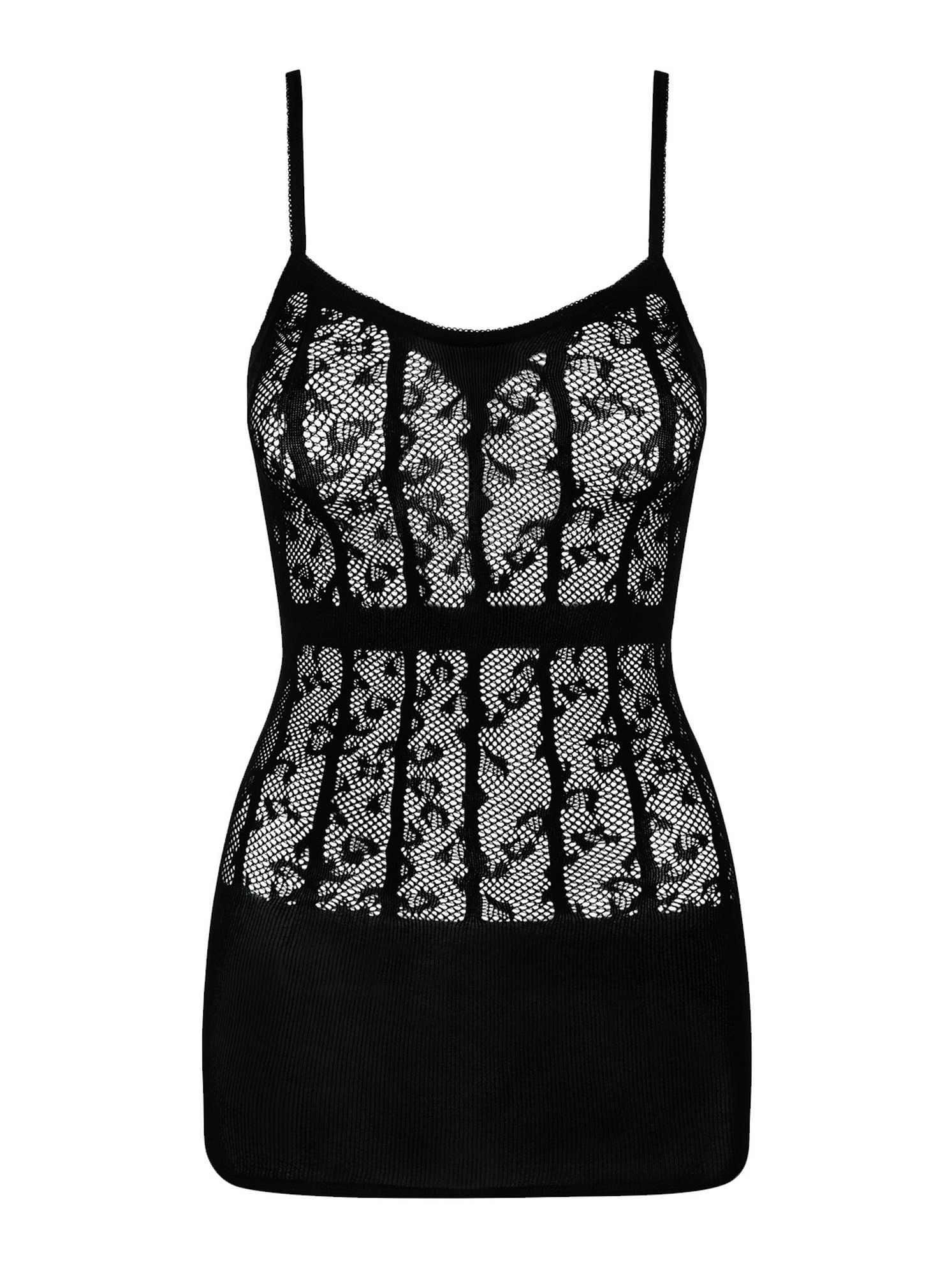 Erotyczna sukienka Obsessive D605, S/M/L (czarny)