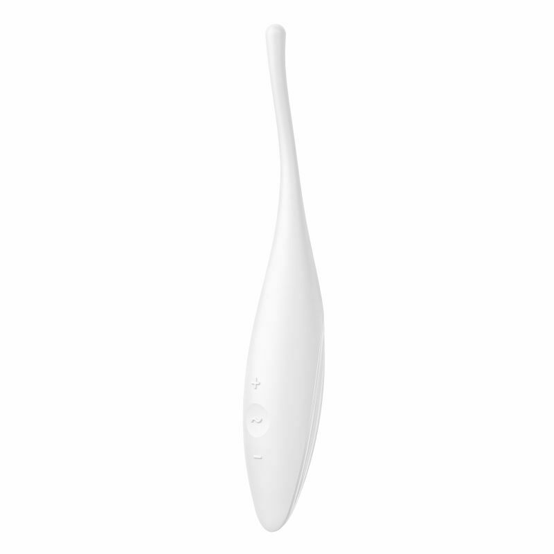 Стимулятор клитора Satisfyer Twirling Joy, 18 см (белый)