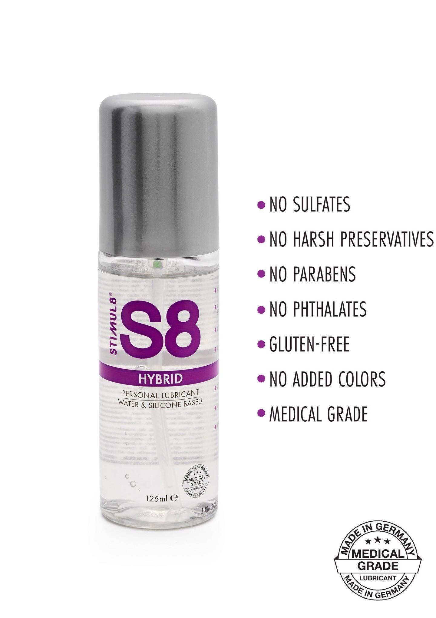 Luubrykant na bazie hybrydowej Stimul8 S8 Hybrid, 125 ml
